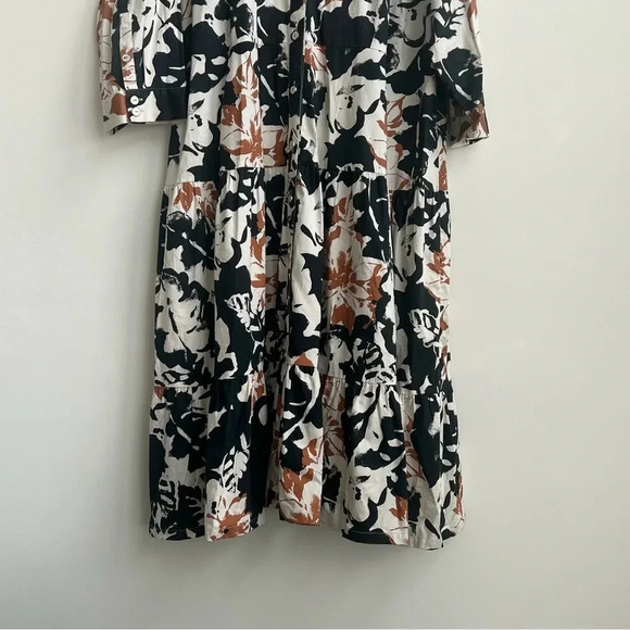 Soft Surroundings Moonglow Cotton Button Front Tea Midi Shirt Dress collated - Picture 6 of 15